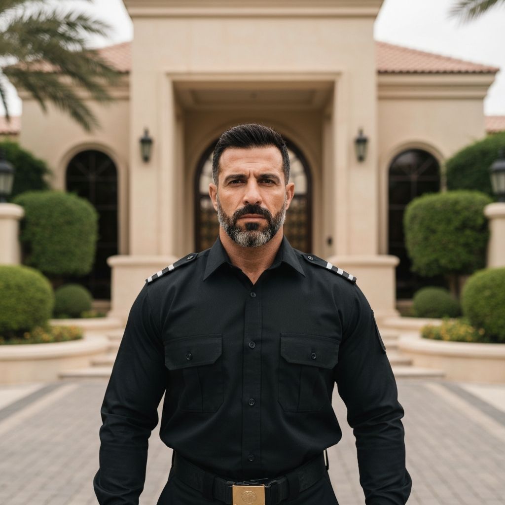 Residential security at a villa